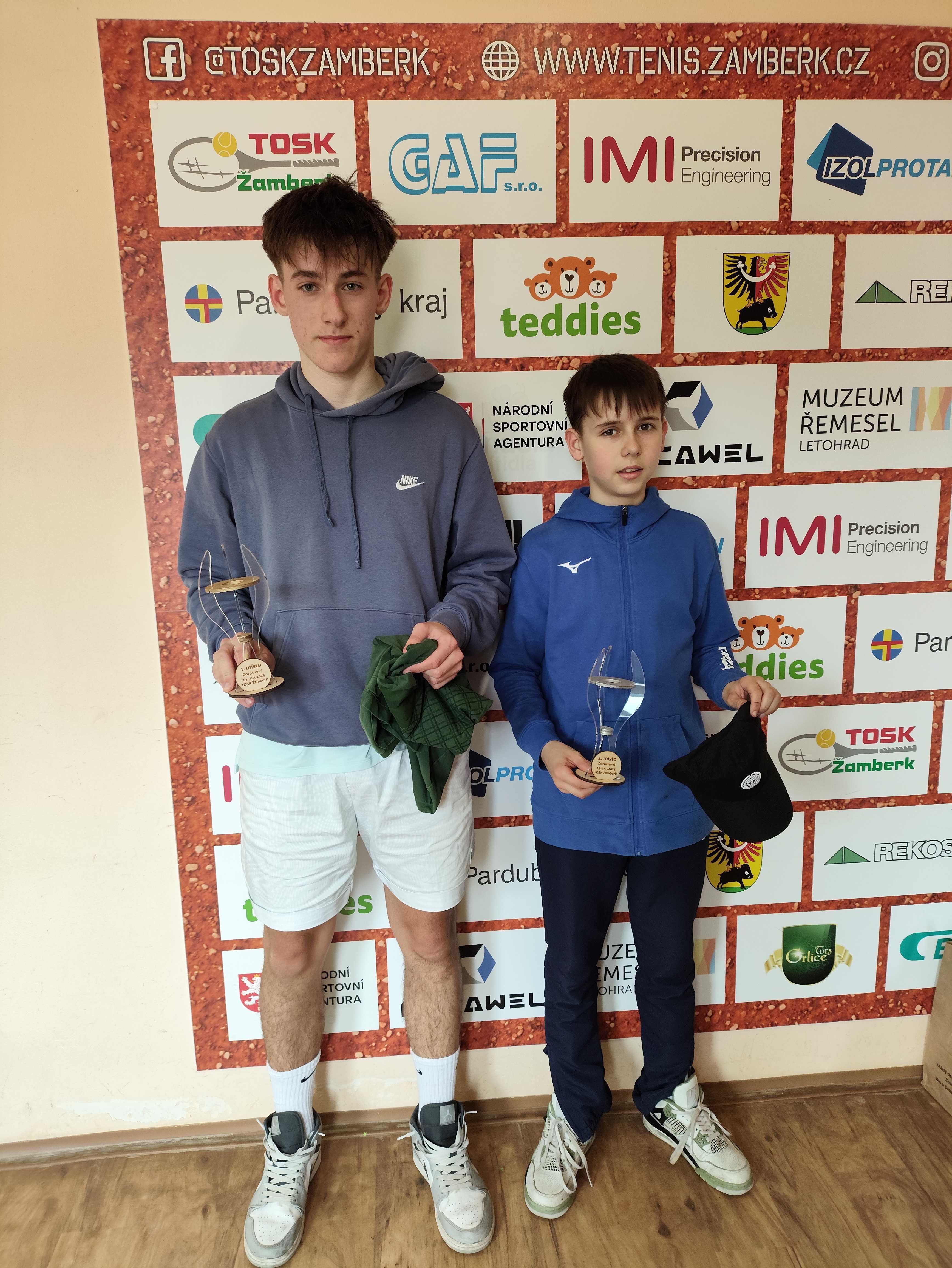 Finalisté dvouhry Matouš Ploc a Tadeáš Dorazil