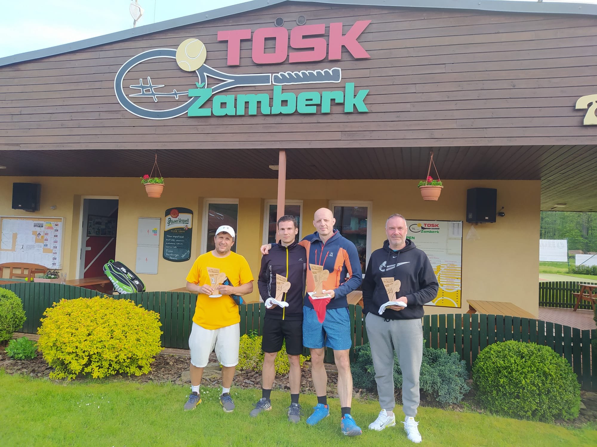 Zleva Martin Kubát, Michal Kolář, Pavel Šroba a Jiří Lohniský